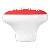 Vlag van Hamburg Ceramic Knob Keramische Knop (Zijkant)
