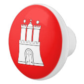 Vlag van Hamburg Ceramic Knob Keramische Knop (Rechts)