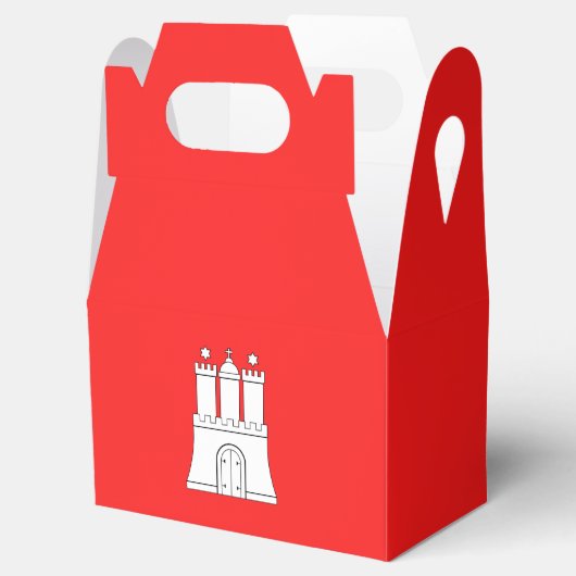 Vlag van Hamburg Favor Box Bedankdoosjes (Geopend)