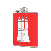 Vlag van Hamburg Flask Heupfles (Links)