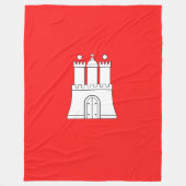 Vlag van Hamburg Fleece Blanket (Voorkant)