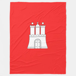 Vlag van Hamburg Fleece Blanket