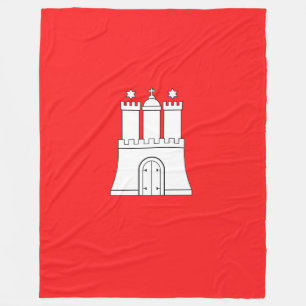 Vlag van Hamburg Fleece Dekbed Deken