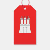 Vlag van Hamburg Gift-Labels Cadeaulabel (Achterkant)