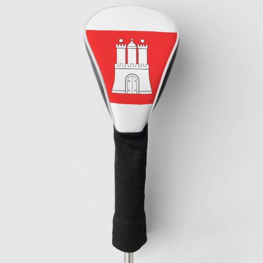 Vlag van Hamburg Golf Head Hoesje Golfheadcover (Voorkant)