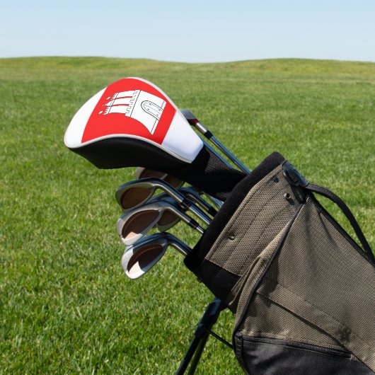 Vlag van Hamburg Golf Head Hoesje Golfheadcover (Insitu)