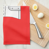 Vlag van Hamburg Keukenhanddoek (Quarter Fold)