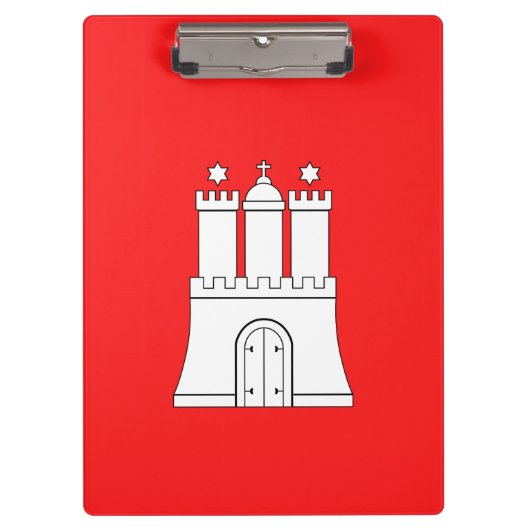 Vlag van Hamburg Klembord (Voorkant)