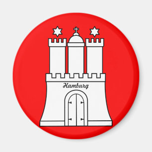 Vlag van Hamburg Magneet
