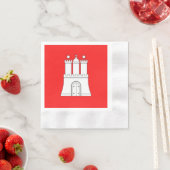 Vlag van Hamburg Napkins Servet (Insitu)