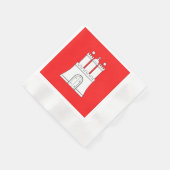 Vlag van Hamburg Napkins Servet (Hoek)