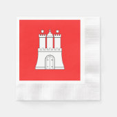 Vlag van Hamburg Napkins Servet (Voorkant)