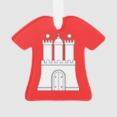 Vlag van Hamburg Ornament (achterkant)