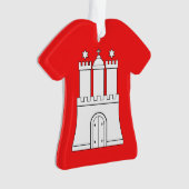 Vlag van Hamburg Ornament (voorkant)