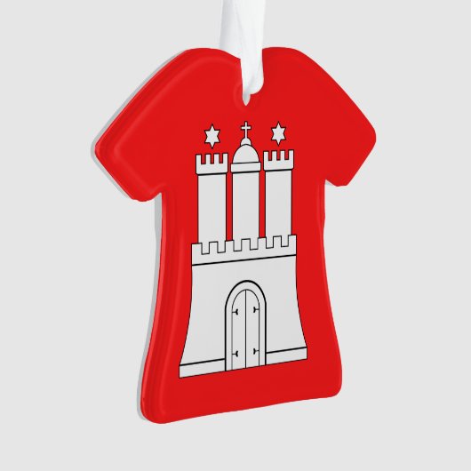 Vlag van Hamburg Ornament (voorkant)