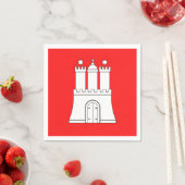 Vlag van Hamburg Papieren servetten (Insitu)
