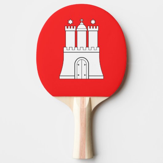 Vlag van Hamburg Ping Pong Paddle Tafeltennisbatje (Voorkant)