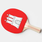 Vlag van Hamburg Ping Pong Paddle Tafeltennisbatje (Zijkant)