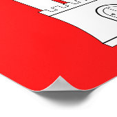 Vlag van Hamburg Poster (Hoek)