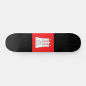Vlag van Hamburg Skateboard (Horizontaal)