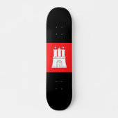 Vlag van Hamburg Skateboard (Voorkant)