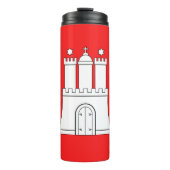 Vlag van Hamburg Thermal Tumbler Thermosbeker (Voorkant)