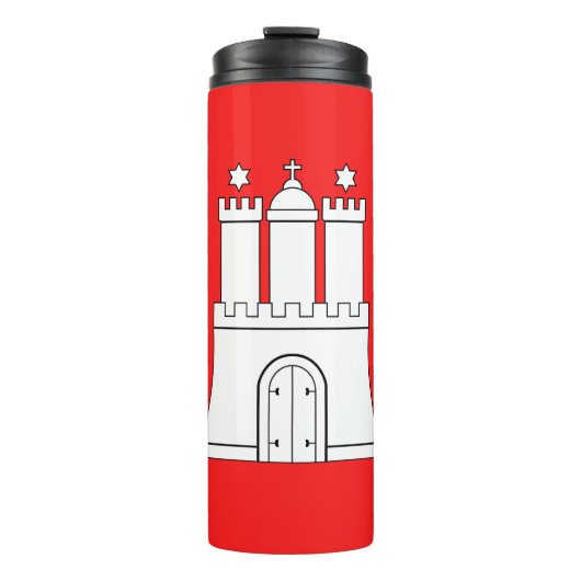 Vlag van Hamburg Thermal Tumbler Thermosbeker (Voorkant)