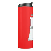 Vlag van Hamburg Thermal Tumbler Thermosbeker (Gedraaid links)