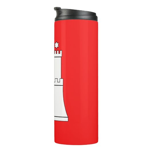 Vlag van Hamburg Thermal Tumbler Thermosbeker (Geroteerd rechts)