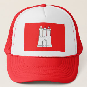 Vlag van Hamburg Trucker Hat Trucker Pet