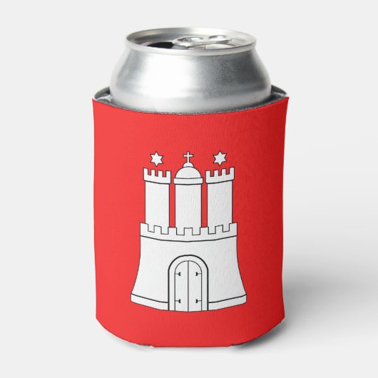 Vlag van Hamburgse Koelbox Blikjeskoeler (Blikje Voorkant)