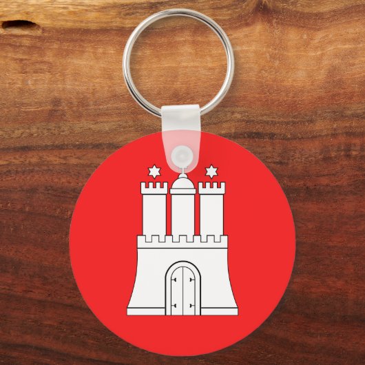 Vlag van Hamburgse Sleutelhanger (Voorkant)