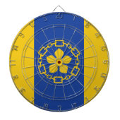 Vlag van Hamilton (Ontario, Canada) Dartbord (Voorkant)