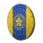 Vlag van Hamilton (Ontario, Canada) Dartbord (Voorkant Rechts)