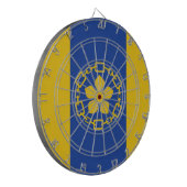 Vlag van Hamilton (Ontario, Canada) Dartbord (Voorkant Links)