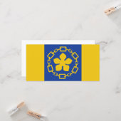 Vlag van Hamilton (Ontario, Canada) Kaart (Voorkant / Achterkant in situ)