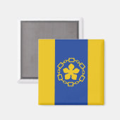 Vlag van Hamilton (Ontario, Canada) Magneet (Voorkant / Achterkant)