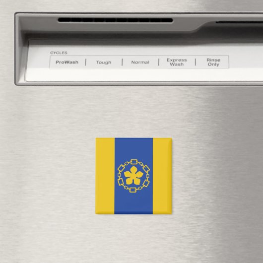 Vlag van Hamilton (Ontario, Canada) Magneet (Insitu (Vaatwasser))