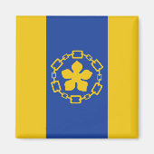 Vlag van Hamilton (Ontario, Canada) Magneet (Voorkant)