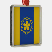 Vlag van Hamilton (Ontario, Canada) Metalen Ornament (Rechts)