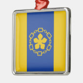 Vlag van Hamilton (Ontario, Canada) Metalen Ornament (Links)