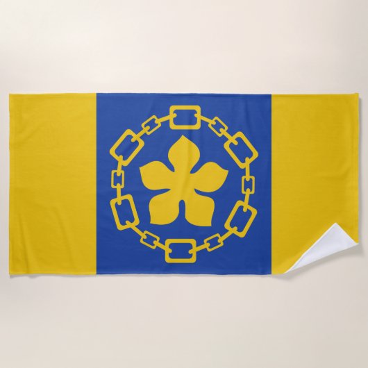 Vlag van Hamilton (Ontario, Canada) Strandlaken (Voorkant)