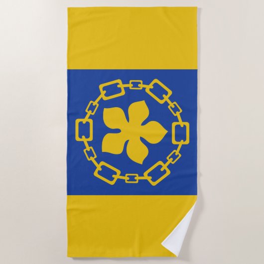 Vlag van Hamilton (Ontario, Canada) Strandlaken (Voorkant)