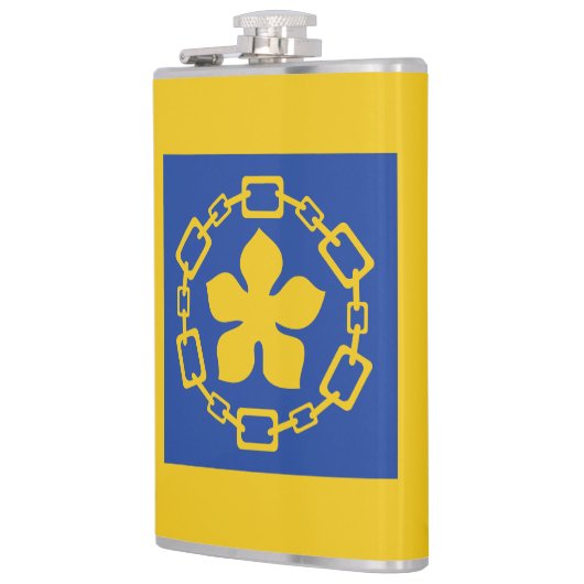 Vlag van Hamilton, Ontario Flask Heupfles (Links)