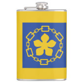 Vlag van Hamilton, Ontario Flask Heupfles (Voorkant)