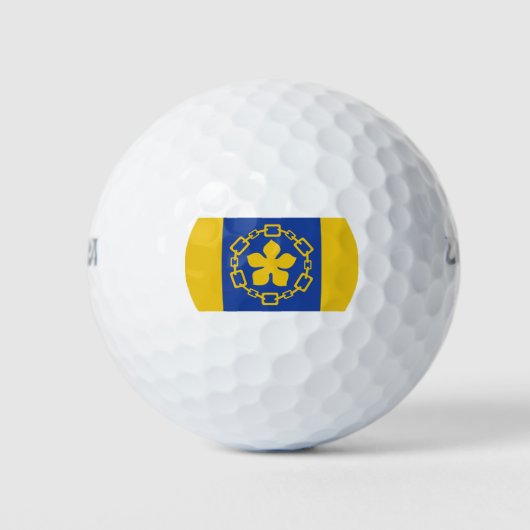 Vlag van Hamilton, Ontario Golf Balls Golfballen (Voorkant)