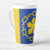 Vlag van Hamilton, Ontario Latte Mok (Linkerhoek)