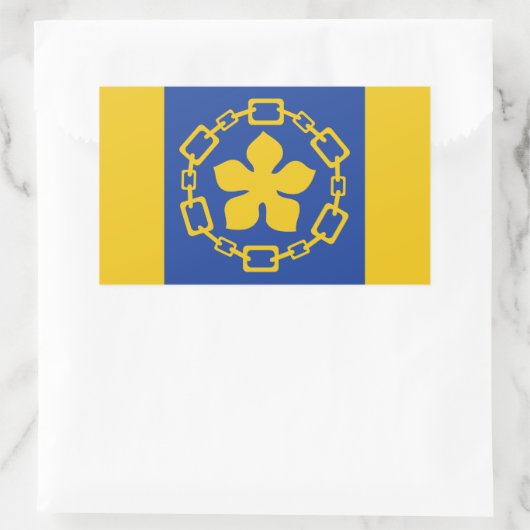 Vlag van Hamilton, Ontario Rechthoekige Sticker (Tas)
