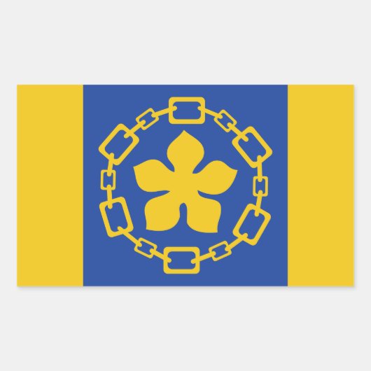 Vlag van Hamilton, Ontario Rechthoekige Sticker (Voorkant)