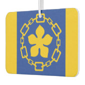 Vlag van Hamilton, Ontario Serving Tray Luchtverfrisser (Links)